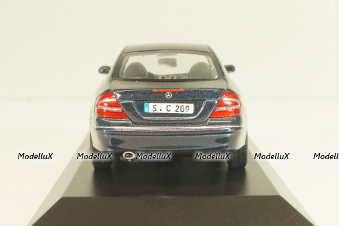 Mercedes-Benz CLK 230 Kompressor (C208) 2006, blue, B66961946, Minichamps 1:43 Уценка!