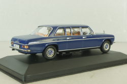 Mercedes 200 D Long (W115) 1973, blue, MBOMS059, Altaya, Mercedes-Benz Offizielle Modell Sammlung #59, 1:43