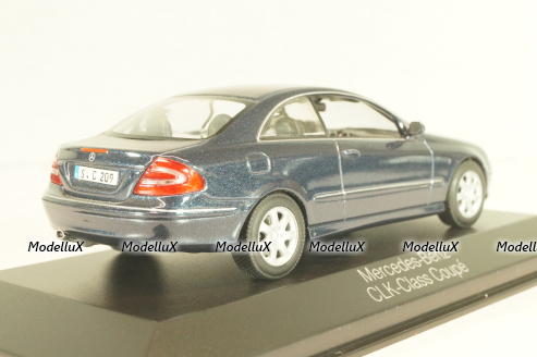Mercedes-Benz CLK 230 Kompressor (C208) 2006, blue, B66961946, Minichamps 1:43 Уценка!