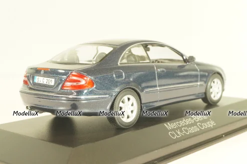 Mercedes-Benz CLK 230 Kompressor (C208) 2006, blue, B66961946, Minichamps 1:43 Уценка!