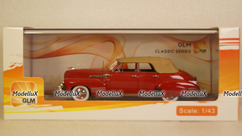 Cadillac Series 62 Sedan Convertible Red Closed top 1941, GLM119202, GLM Models 1:43