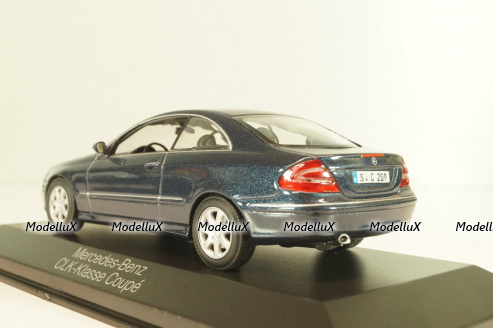 Mercedes-Benz CLK 230 Kompressor (C208) 2006, blue, B66961946, Minichamps 1:43 Уценка!