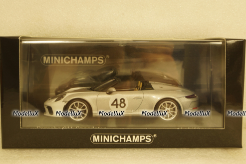 Porsche 911 (991) Speedster  2019  silver (Heritage Paket),  410061130, Minichamps 1:43