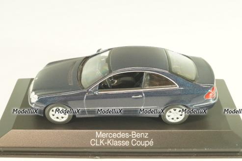 Mercedes-Benz CLK 230 Kompressor (C208) 2006, blue, B66961946, Minichamps 1:43 Уценка!