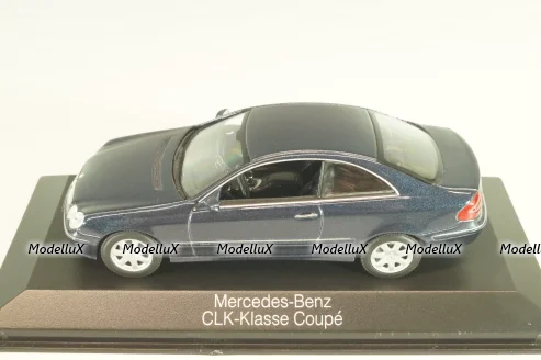 Mercedes-Benz CLK 230 Kompressor (C208) 2006, blue, B66961946, Minichamps 1:43 Уценка!
