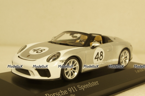 Porsche 911 (991) Speedster  2019  silver (Heritage Paket),  410061130, Minichamps 1:43