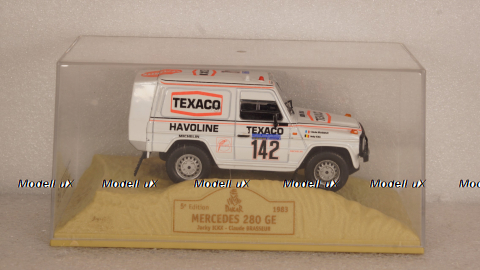 MERCEDES 280 GE # 142 - J. ICKX - C. BRASSEUR - DAKAR 1983, Norev 1:43