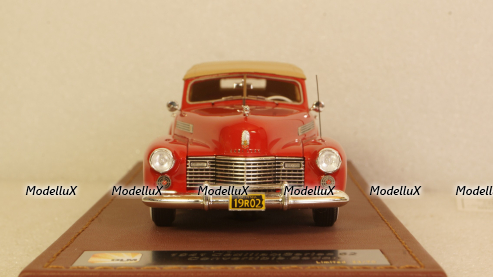 Cadillac Series 62 Sedan Convertible Red Closed top 1941, GLM119202, GLM Models 1:43