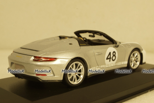 Porsche 911 (991) Speedster  2019  silver (Heritage Paket),  410061130, Minichamps 1:43
