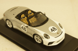 Porsche 911 (991) Speedster  2019  silver (Heritage Paket),  410061130, Minichamps 1:43