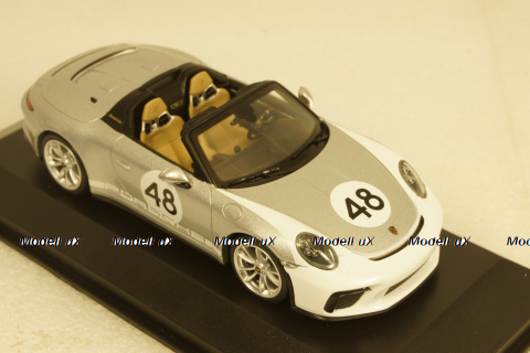 Porsche 911 (991) Speedster  2019  silver (Heritage Paket),  410061130, Minichamps 1:43