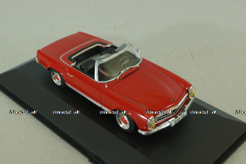 Mercedes 230 SL Roadster  (W113) 1963, red, MBOMS003, Altaya, Mercedes-Benz Offizielle Modell Sammlung #3, 1:43