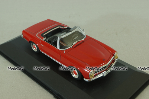 Mercedes 230 SL Roadster  (W113) 1963, red, MBOMS003, Altaya, Mercedes-Benz Offizielle Modell Sammlung #3, 1:43