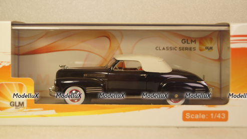 Cadillac Series 62 Convertible Coupe Dark blue Met Closed top 1941, GLM119702, GLM Models 1:43