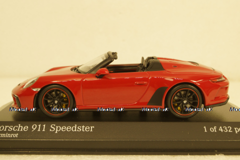Porsche 911 (991) Speedster  2019, dark red metallic, 410061131, Minichamps 1:43
