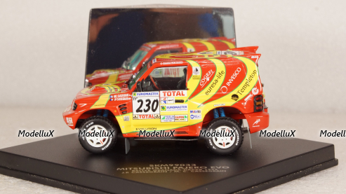 MITSUBISHI PAJERO EVO N 230 RALLY GRANADA DAKAR 1999 J.P.CASSEGRAIN - M.C.CASSEGRAIN, SKID 1:43