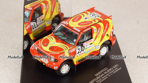MITSUBISHI PAJERO EVO N 230 RALLY GRANADA DAKAR 1999 J.P.CASSEGRAIN - M.C.CASSEGRAIN, SKID 1:43