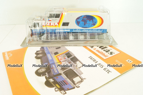 Tatra 815 GTC around-the-world trip 1987-1990, silver, LTM051, Legendas Teherautok a Multbol #51, Deagostini 1:43