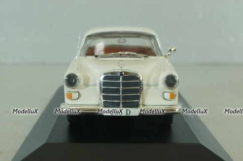 Mercedes 200 D (W110) 1965, white, MBOMS061, Altaya, Mercedes-Benz Offizielle Modell Sammlung #61, 1:43