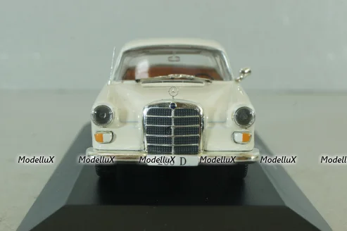 Mercedes 200 D (W110) 1965, white, MBOMS061, Altaya, Mercedes-Benz Offizielle Modell Sammlung #61, 1:43