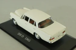 Mercedes 200 D (W110) 1965, white, MBOMS061, Altaya, Mercedes-Benz Offizielle Modell Sammlung #61, 1:43