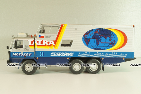 Tatra 815 GTC around-the-world trip 1987-1990, silver, LTM051, Legendas Teherautok a Multbol #51, Deagostini 1:43