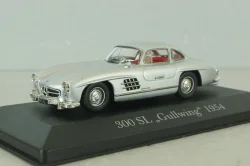 Mercedes 300 SL "Gullwing"  (W198) 1954, silver, MBOMS001, Altaya, Mercedes-Benz Offizielle Modell Sammlung #1, 1:43