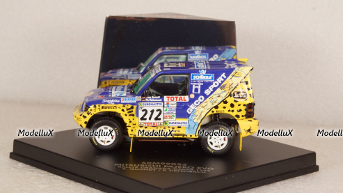 Mitsubishi Pajero EVO #212 Rallye Granada-Dakar 1999 S.Quandt/P.Tiefenbach, SKID 1:43