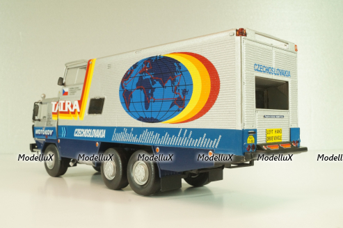 Tatra 815 GTC around-the-world trip 1987-1990, silver, LTM051, Legendas Teherautok a Multbol #51, Deagostini 1:43