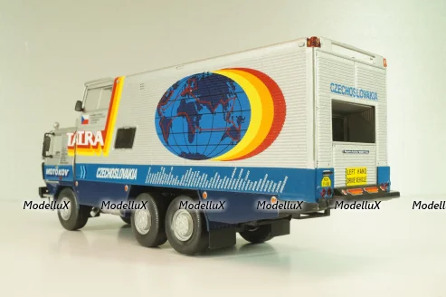 Tatra 815 GTC around-the-world trip 1987-1990, silver, LTM051, Legendas Teherautok a Multbol #51, Deagostini 1:43