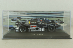 Sauber Mercedes C-9 #61 24h Le Mans 1988 M.BALDI/J.MASS/J.WEAVER, black, MBOMS060, Altaya, Mercedes-Benz Offizielle Modell Sammlung #60, 1:43
