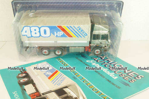 Iveco 190-48 Turbostar truck "480 HP" 1992, silver, Camiones y Autobuses #91, Altaya 1:43