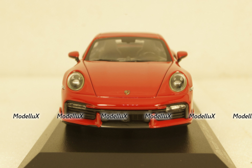 Porsche 911 (992) Turbo S Coupe Sport Design  2021 red 410060070 Minichamps 1:43