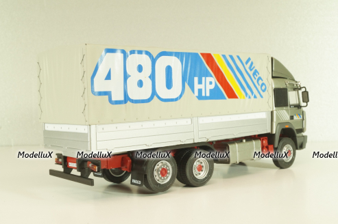 Iveco 190-48 Turbostar truck "480 HP" 1992, silver, Camiones y Autobuses #91, Altaya 1:43