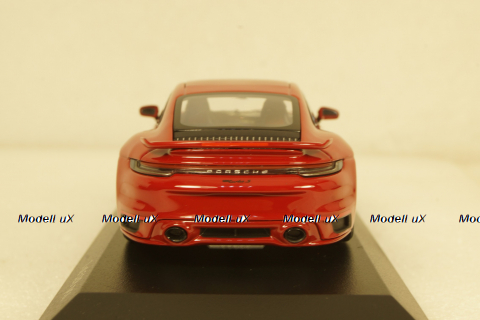 Porsche 911 (992) Turbo S Coupe Sport Design  2021 red 410060070 Minichamps 1:43