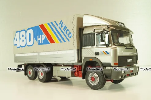 Iveco 190-48 Turbostar truck "480 HP" 1992, silver, Camiones y Autobuses #91, Altaya 1:43
