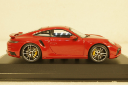 Porsche 911 (992) Turbo S Coupe Sport Design  2021 red 410060070 Minichamps 1:43