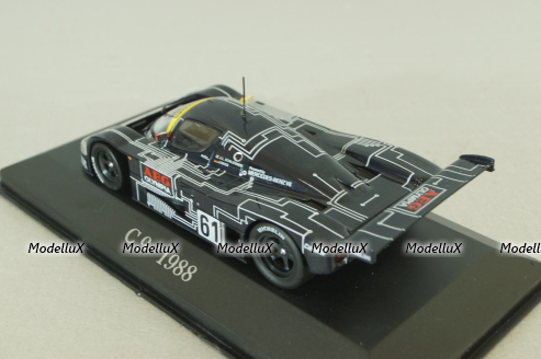 Sauber Mercedes C-9 #61 24h Le Mans 1988 M.BALDI/J.MASS/J.WEAVER, black, MBOMS060, Altaya, Mercedes-Benz Offizielle Modell Sammlung #60, 1:43