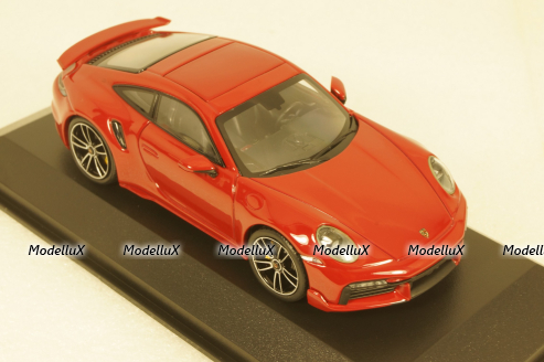 Porsche 911 (992) Turbo S Coupe Sport Design  2021 red 410060070 Minichamps 1:43