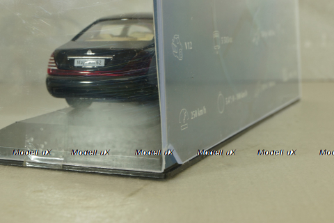 Maybach 62 (V240) 2003, silver/black, MBOMS069, Altaya, Mercedes-Benz Offizielle Modell Sammlung #69, 1:43