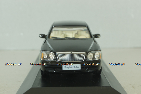 Maybach 62 (V240) 2003, silver/black, MBOMS069, Altaya, Mercedes-Benz Offizielle Modell Sammlung #69, 1:43