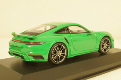 Porsche 911 (992) Turbo S Coupe Sport Design  2021, green, 410060071, Minichamps 1:43
