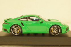 Porsche 911 (992) Turbo S Coupe Sport Design  2021, green, 410060071, Minichamps 1:43