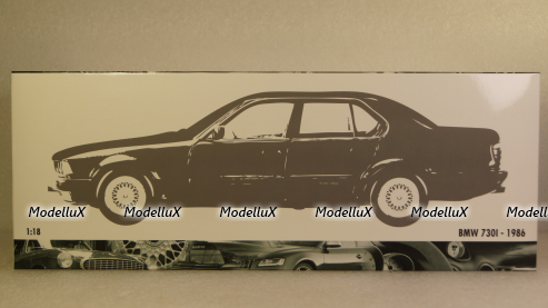 BMW 730I (E32) 1986 Green Metallic, 100023004, Minichamps 1:18