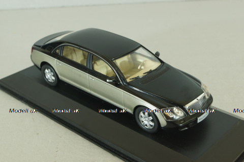 Maybach 62 (V240) 2003, silver/black, MBOMS069, Altaya, Mercedes-Benz Offizielle Modell Sammlung #69, 1:43