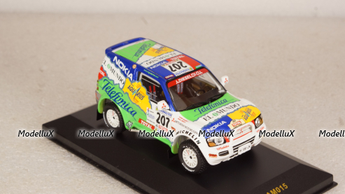 Mitsubishi Pajero Dakar 2001 #207  M.Prieto-A.Velminno, RAM015, IXO 1:43
