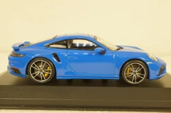 Porsche 911 (992) Turbo S Coupe Sport Design  2021, blue, 410060072, Minichamps 1:43