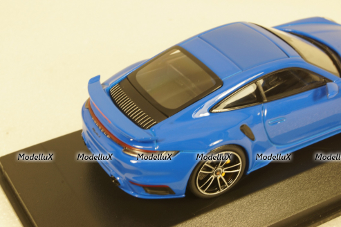 Porsche 911 (992) Turbo S Coupe Sport Design  2021, blue, 410060072, Minichamps 1:43