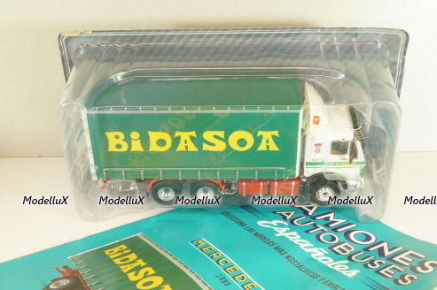 Mercedes-Benz NG M truck "Bidasoa" 1990, white/green, Camiones y Autobuses #87, Altaya 1:43