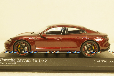 Porsche Taycan Turbo S 2020, red metallic, 410068474, Minichamps 1:43